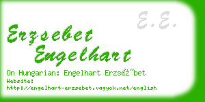 erzsebet engelhart business card